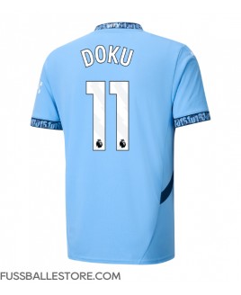 Günstige Manchester City Jeremy Doku #11 Heimtrikot 2024-25 Kurzarm